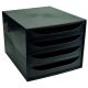 Exacompta Desk Top Range Drawer Set Black