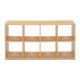 Bubblegum 8 Cube Backless Room Divider Maple