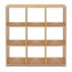 Bubblegum 9 Cube Backless Room Divider Maple