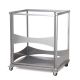 Fast Fold Rectangular Table and Bench Trolley