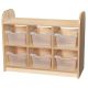 KubbyClass 2 Tier Tray Cube Unit with Open Back