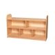 KubbyClass 2 Tier Extra Wide Shelving Unit with Back