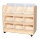 KubbyClass 3 Tier Easy Access Tray Trolley