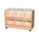 KubbyClass 2 Tier Easy Access Tray Trolley
