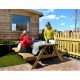 Outdoor Wooden Adult's Picnic Bench