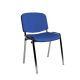 Stackable Meeting Chair Chrome Frame Blue
