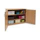 Stock Cupboard with 2 Adjustable Shelves H768mm Beech