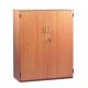 Cupboard 1 Fixed 2 Adjustable Shelves with Doors H1268mm Maple