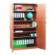 Cupboard 1 Fixed 4 Adjustable Shelves with Doors H1818mm Maple