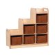 Stepped Storage Right Hand Unit with Baskets