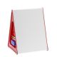 A3 Wedge Whiteboard Portrait Red