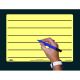 A4 Tinted Whiteboards Plain/Lined Yellow Pack of 10