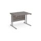 Rectangular Cantilever Desk W1000mm Grey Oak