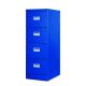 Four Drawer Filing Cabinet Lockable Blue