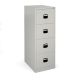 Four Drawer Filing Cabinet Lockable Grey