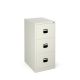 Three Drawer Filing Cabinet Lockable White
