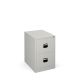 Two Drawer Filing Cabinet Lockable Grey