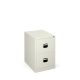 Two Drawer Filing Cabinet Lockable White