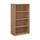 Open Fronted Bookcase 3 Shelves H1230mm Beech