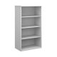 Open Fronted Bookcase 3 Shelves H1230mm White