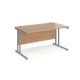 Maestro 25 Rectangular Desk W1400 Beech