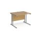 Maestro 25 Rectangular Desk W1000 Oak