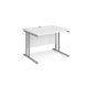 Maestro 25 Rectangular Desk W1000 White