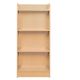 Library Bookcase Slimline Maple H1250mm