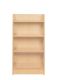 Library Bookcase Slimline Maple H1000mm