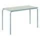 Crush Bent Rectangular Table 110x55x53cm Ailsa Top Grey Edge