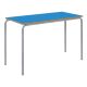 Crush Bent Rectangular Table 120x60x46cm Blue