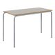 Crush Bent Rectangular Table 110x55x53cm Light Grey