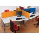 Busyscreen Curve Desk Screens 400x800mm Royal