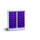 16 Single Tray Unit Grey Purple