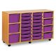 16 Single, 4 Double, 3 Triple Tray Unit Purple