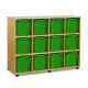 12 Quad Tray Unit Beech Green