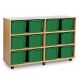 12 Triple Tray Unit Beech Green
