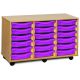 18 Single Tray Unit Beech Purple