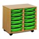 12 Single Tray Unit Green