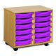 12 Single Tray Unit Purple