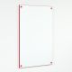 Colour Edged Whiteboards 900x600mm Red