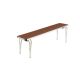 Contour Stacking Bench 1220x254xH381mm Teak