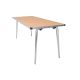Contour Folding Table 1520x610x508mm Beech