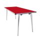 Contour Folding Table 1520x685x546mm Red