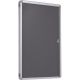 Accents FlameShield Lockable Noticeboard H900x600mm Charcoal