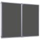 Accents FlameShield Lockable Noticeboard H1200x1200mm Charcoal