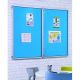 Accents Tamperproof Noticeboard H1200xW2400mm Light Blue