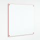 Colour Edged Whiteboards 1200x1200mm Red