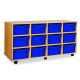 12 Double Tray Unit Blue
