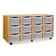 12 Double Tray Unit Clear